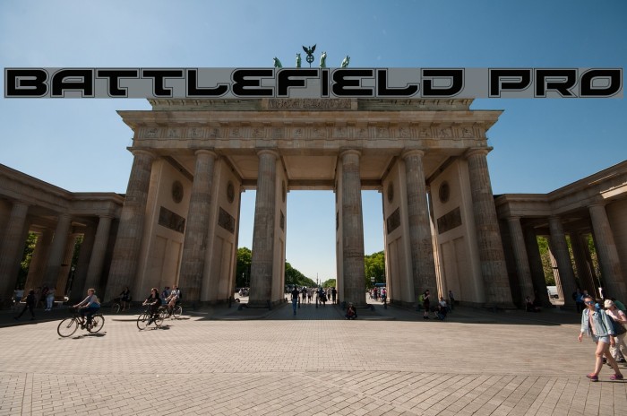 Battlefield Pro Font examples