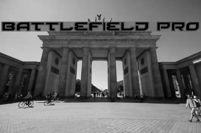 Battlefield Pro Font examples