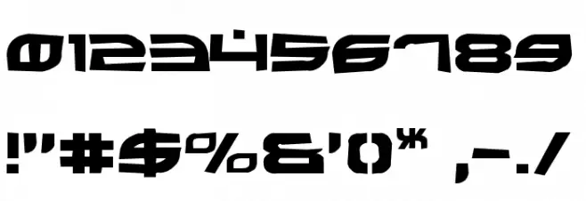 Battlefield Rock Font OTHER CHARS