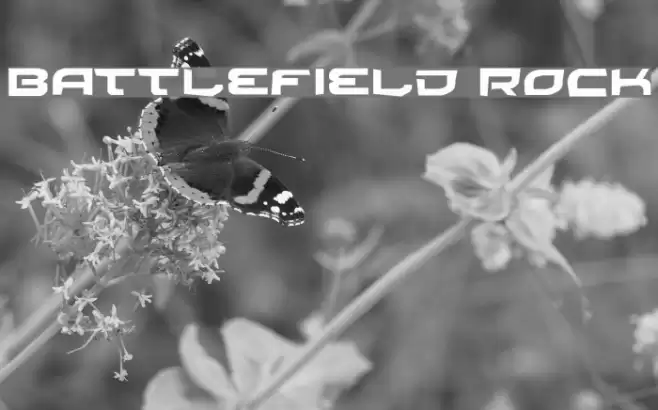 Battlefield Rock Font examples