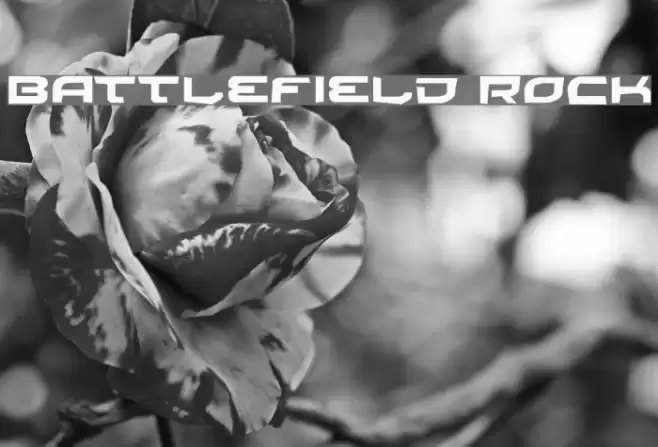 Battlefield Rock Font examples