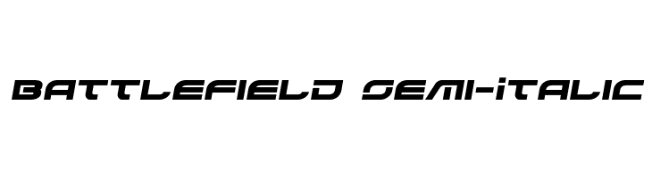 Battlefield Semi-Italic  免费字体下载