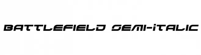 Battlefield Semi-Italic  免费字体下载