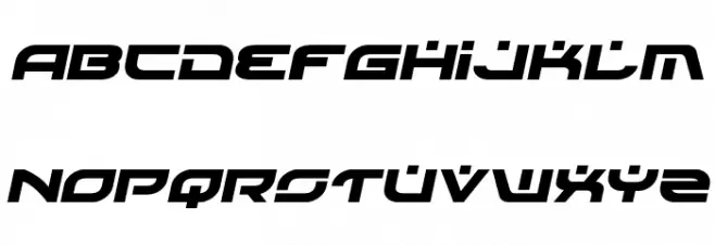 Battlefield Semi-Italic Schriftart Groß