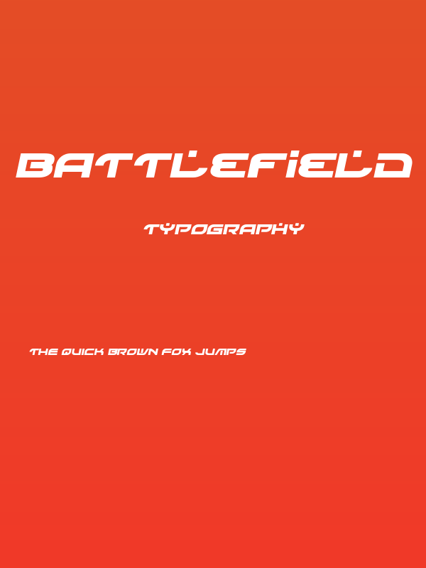 Battlefield Semi-Italic Poster