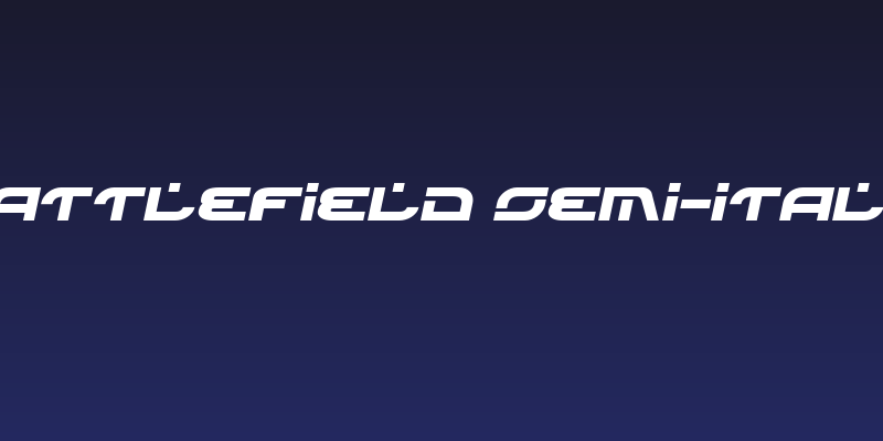 Battlefield Semi-Italic Social Header