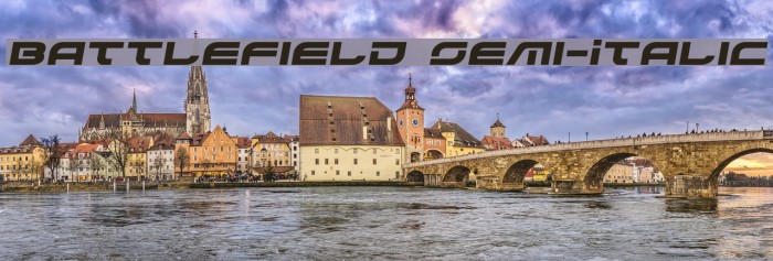 Battlefield Semi-Italic Example 3