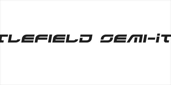 Battlefield Semi-Italic Logo