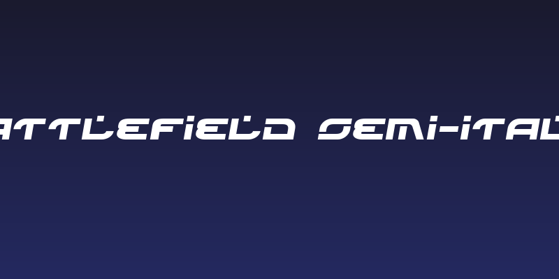 Battlefield Semi-Italic Social Header