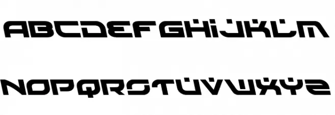 Battlefield Semi-Leftalic 字体 大写