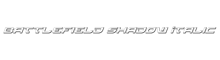Battlefield Shadow Italic Font