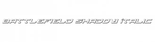 Battlefield Shadow Italic  Fuentes Gratis Descargar