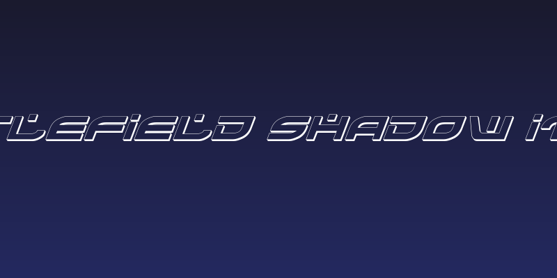 Battlefield Shadow Italic Social Header