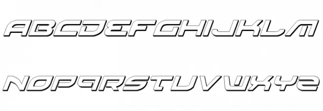 Battlefield Shadow Italic Font LOWERCASE