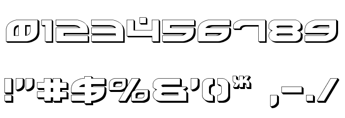 Battlefield Shadow Font OTHER CHARS