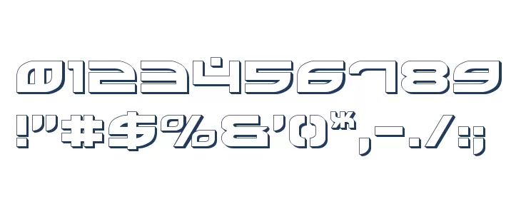 Battlefield Shadow Font OTHER CHARS