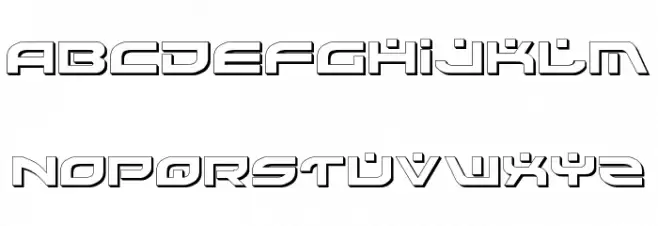Battlefield Shadow フォント 大文字