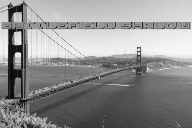 Battlefield Shadow Font examples