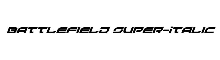 Battlefield Super-Italic  font caratteri gratis