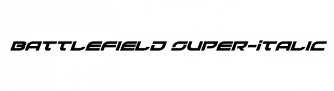 Battlefield Super-Italic  Frei Schriftart Herunterladen
