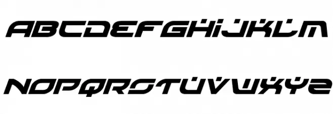 Battlefield Super-Italic Fuentes MAYÚSCULAS