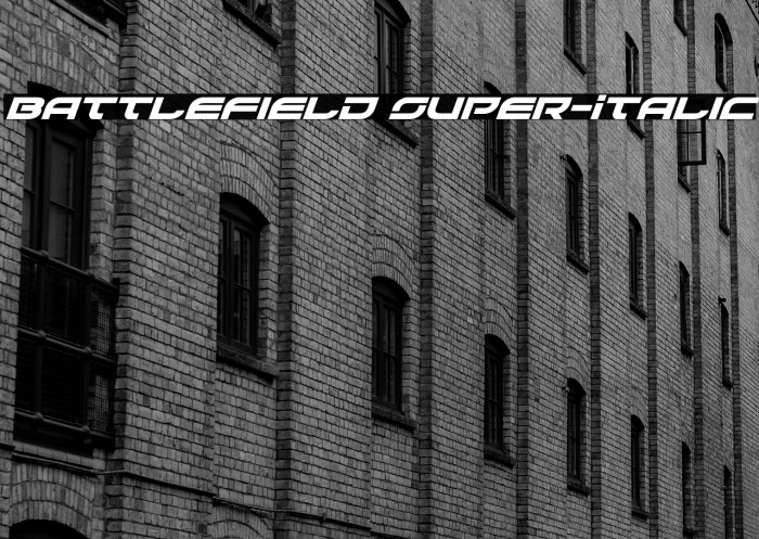 Battlefield Super-Italic Example 2