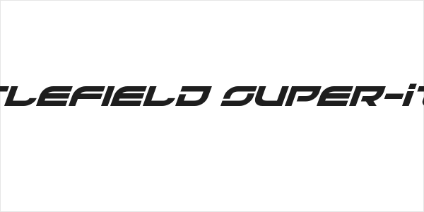 Battlefield Super-Italic Logo
