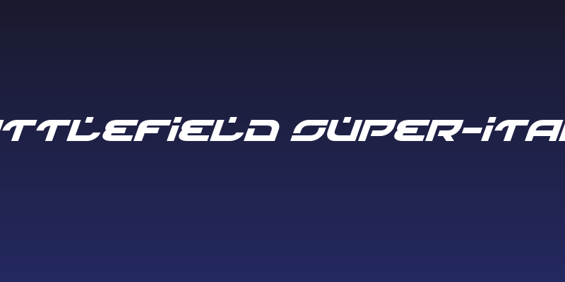 Battlefield Super-Italic Social Header
