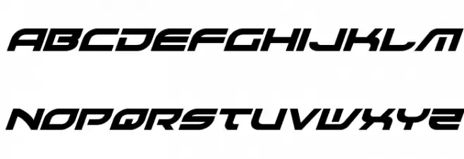 Battlefield Super-Italic Font LOWERCASE