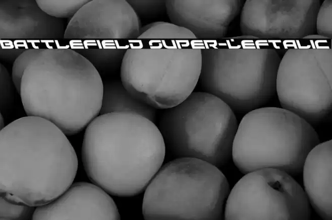 Battlefield Super-Leftalic Font examples