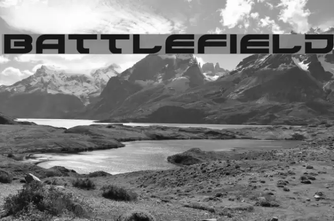 Battlefield Font examples