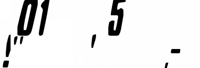 Battleforce 5 フォント その他の文字