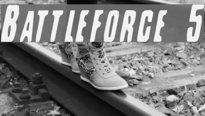 Battleforce 5 フォント examples