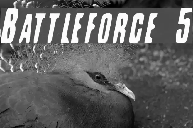 Battleforce 5 フォント examples