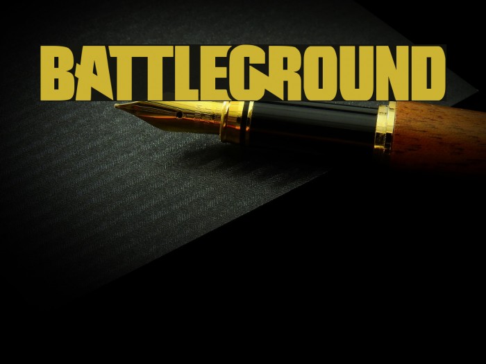 Battleground Font examples