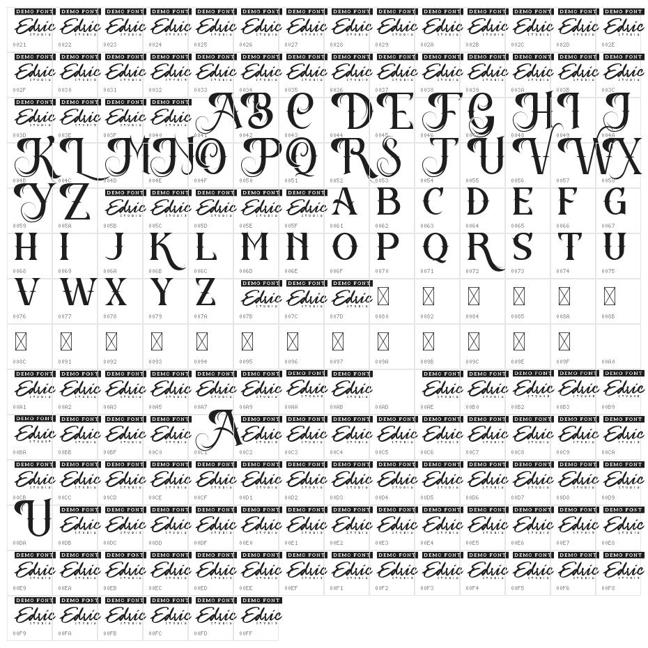 Battlesbridge Demo Character Map