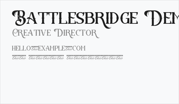Battlesbridge Demo Business Card