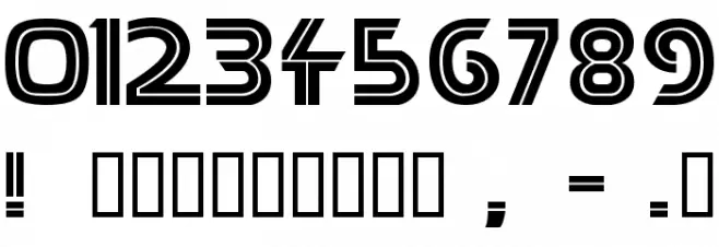 Battlestar Font OTHER CHARS