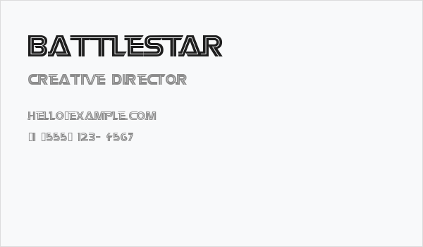 Battlestar Business Card