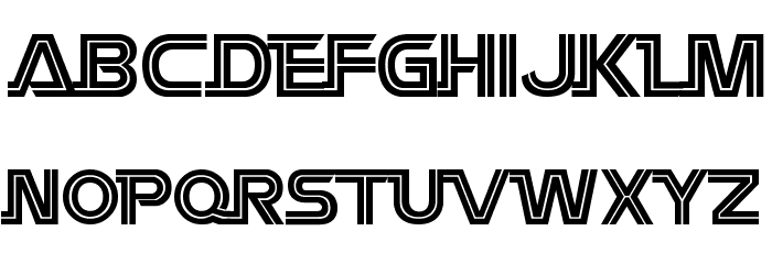 Battlestar Font LOWERCASE