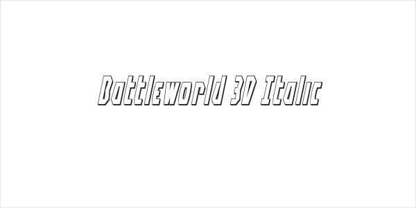 Battleworld 3D Italic Logo
