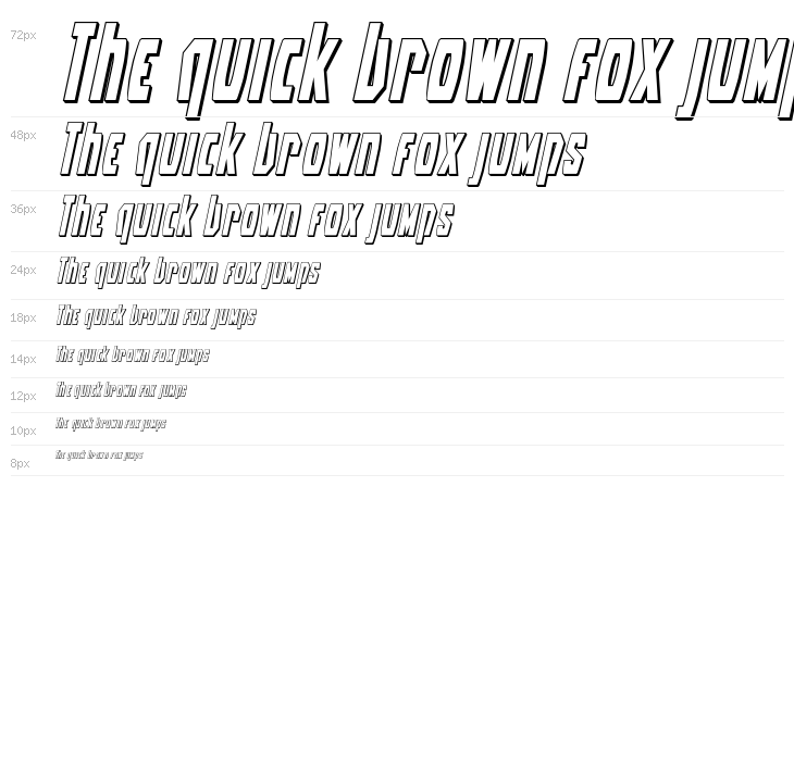 Battleworld 3D Italic Waterfall