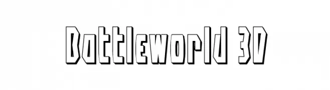 Battleworld 3D  Frei Schriftart Herunterladen