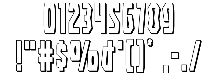 Battleworld 3D Font OTHER CHARS