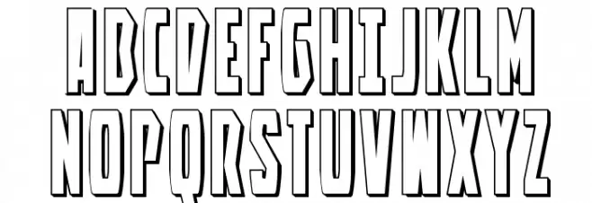 Battleworld 3D Шрифта ВЕРХНИЙ
