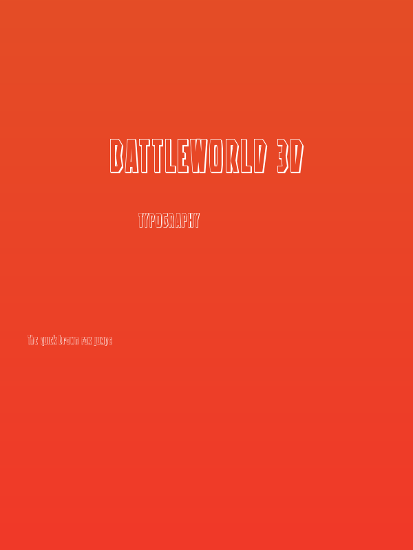 Battleworld 3D Poster