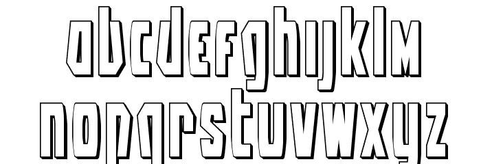 Battleworld 3D Font LOWERCASE
