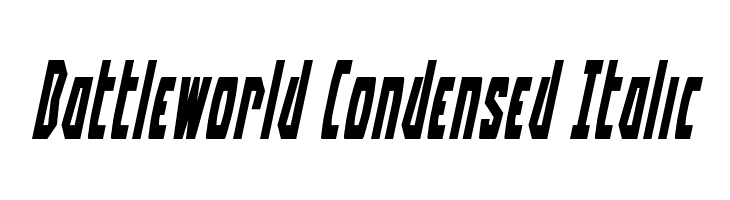 Battleworld Condensed Italic  Frei Schriftart Herunterladen