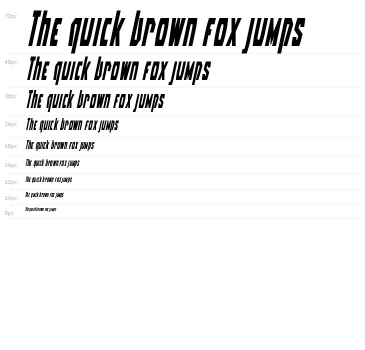 Battleworld Condensed Italic Waterfall