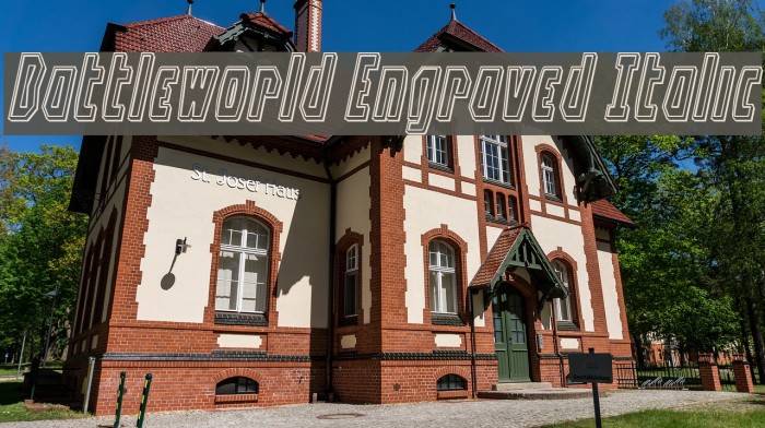 Battleworld Engraved Italic Example 1